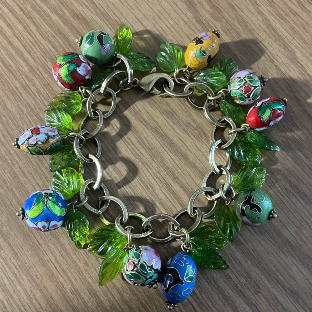 Beautiful Hotcakes Cloisonné Bracelet.